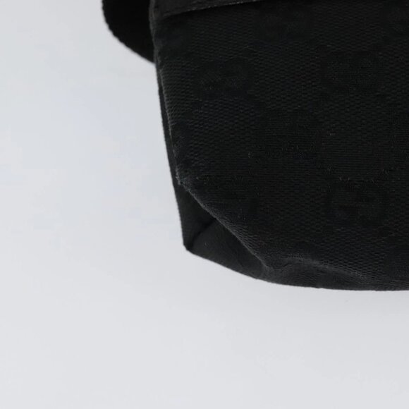GUCCI GG Canvas Waist bag Black Silver 131236 Auth nb108 - Picture 4 of 16